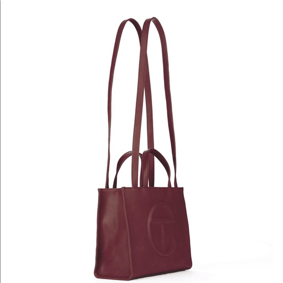 BRAND NEW Telfar Medium Oxblood Shopping Bag - Picture 5 of 6